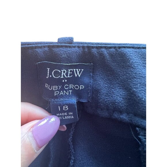 J CREW Navy Blue Ruby Crop Pants Size 18 - Picture 6 of 6
